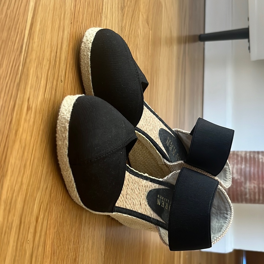 Woven platform Ralph Lauren shoes